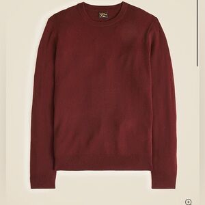 J. CREW Cashmere crewneck sweater in Port Wine  Size S NWT $158 BE895